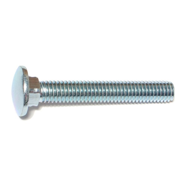 Midwest Fastener Carriage Bolt, Square Neck, 16 (Coarse), 2-1/2 in L, Steel, Zinc Plated, 50 PK 01099 - main